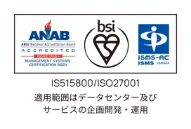 ISO15800・ISO27001 認証取得